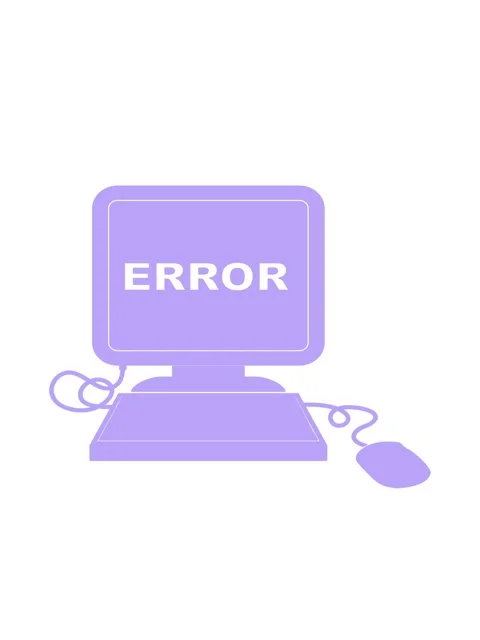 Bobbing motion animation of illustration of a computer error icon Stock Footage 324302868