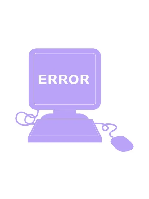 Bobbing motion animation of illustration of a computer error icon Stock Footage 324485891