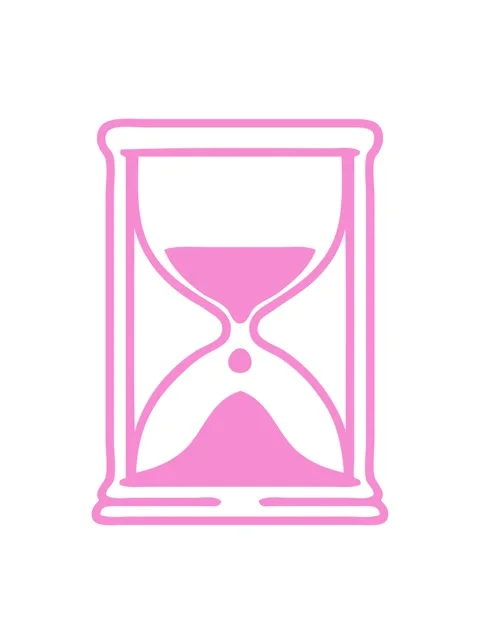 Bobbing motion animation of line doodle of an hourglass running sand icon Stock Footage 324476381