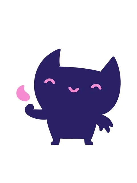 Bobbing motion animation of little devil Stock Footage 324043865