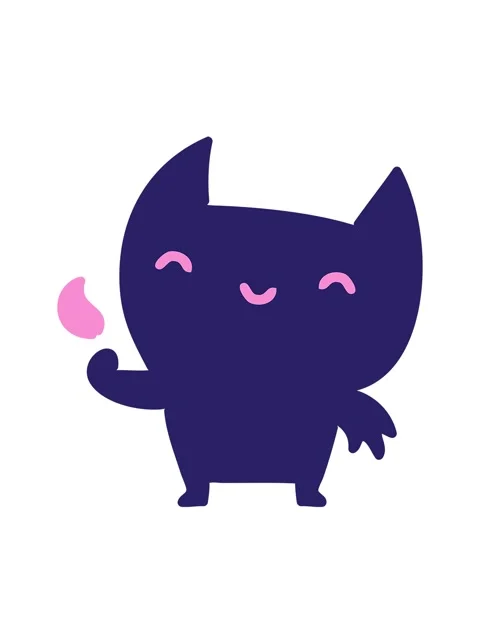 Bobbing motion animation of little devil Stock Footage 324473364