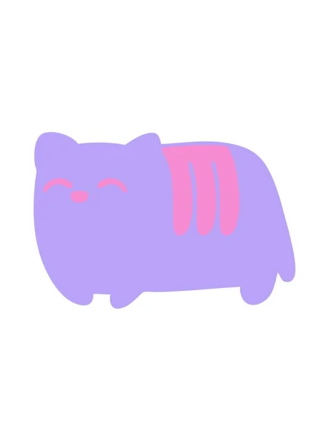 Bobbing motion animation of loaf cat Stock Footage 324182591