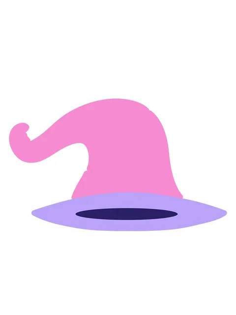 Bobbing motion animation of old wizard hat Stock Footage 324483136