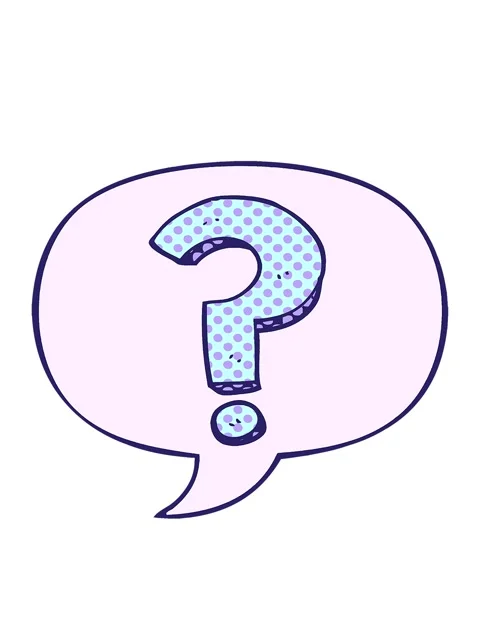 Bobbing motion animation of question mark and speech bubble Video stock 324112738