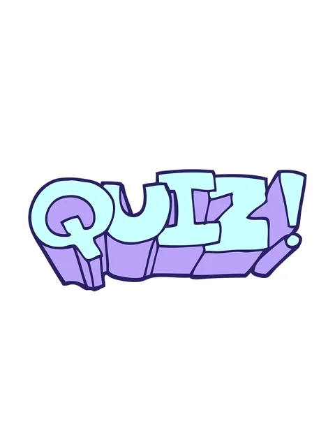 Bobbing motion animation of quiz text Stock Footage 324319064
