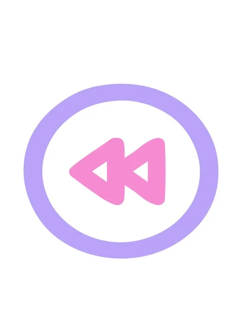 Bobbing motion animation of rewind button symbol icon Stock Footage 324163689