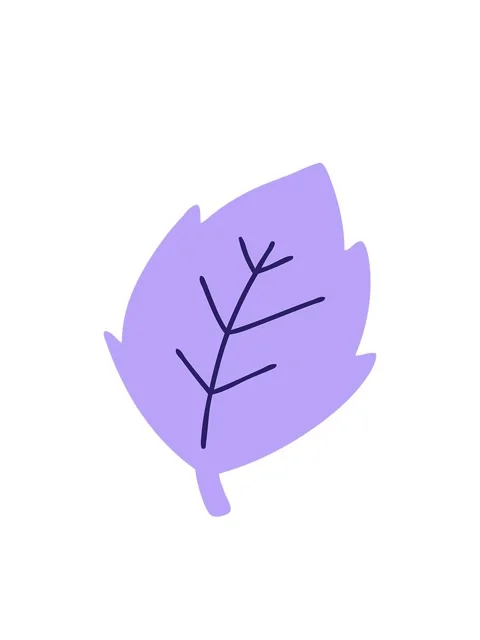 Bobbing motion animation of simple cartoon leaf Video stock 323601453