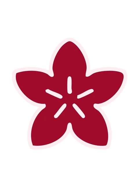 Bobbing motion animation of simple japan style flower design Stock Footage 324077481