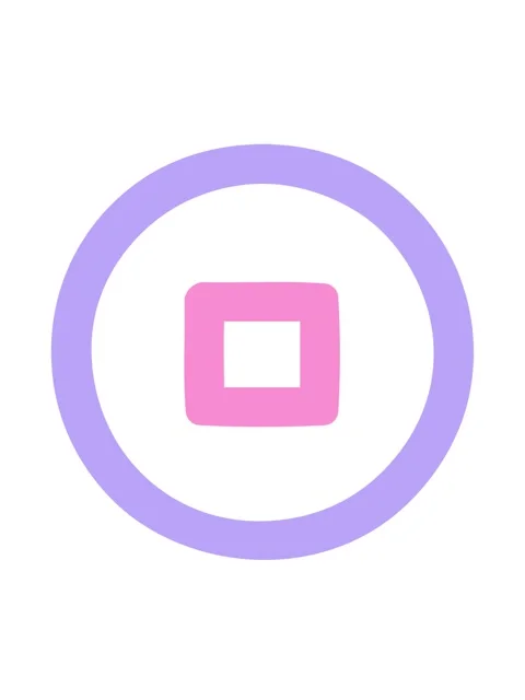 Bobbing motion animation of stop button symbol icon Stock Footage 324178712