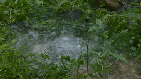 Bobbling underground water Stock Footage 28225116