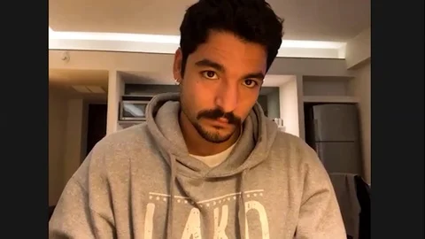 Bobby Soto is interviewed for David Ayers new film The Tax Collector - 2020 Video stock 144641877