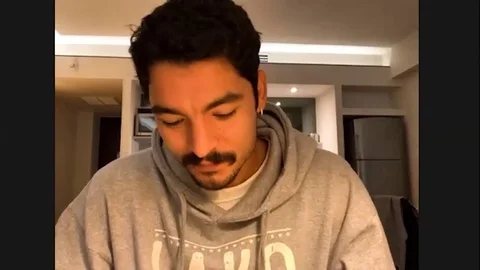 Bobby Soto is interviewed for David Ayers new film The Tax Collector - 2020 Stock Footage 144641955