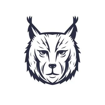 Bobcat or lynx, vector art Stock Illustration