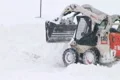 Bobcat Plowing Snow Footage