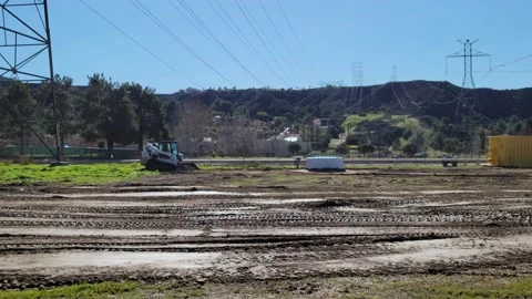 Bobcat tractor construction work Stock-Footage 231343797