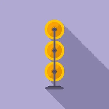 Bobine thread icon flat vector. Cotton factory 스톡 일러스트