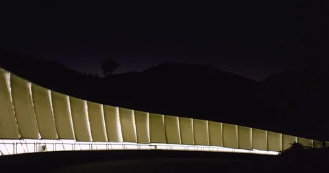 Bobsled Track 08 Stock Footage 126431555