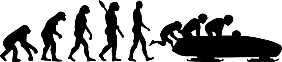 Bobsleigh Evolution イラスト素材