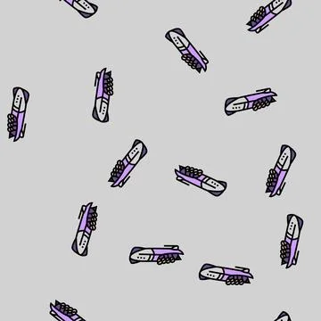 Bobsleigh winter sport vector seamless pattern Stockillustratie
