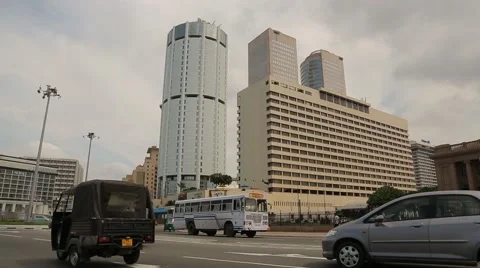 The BOC headquarters tower in Sri Lanka Stock Footage 49364891
