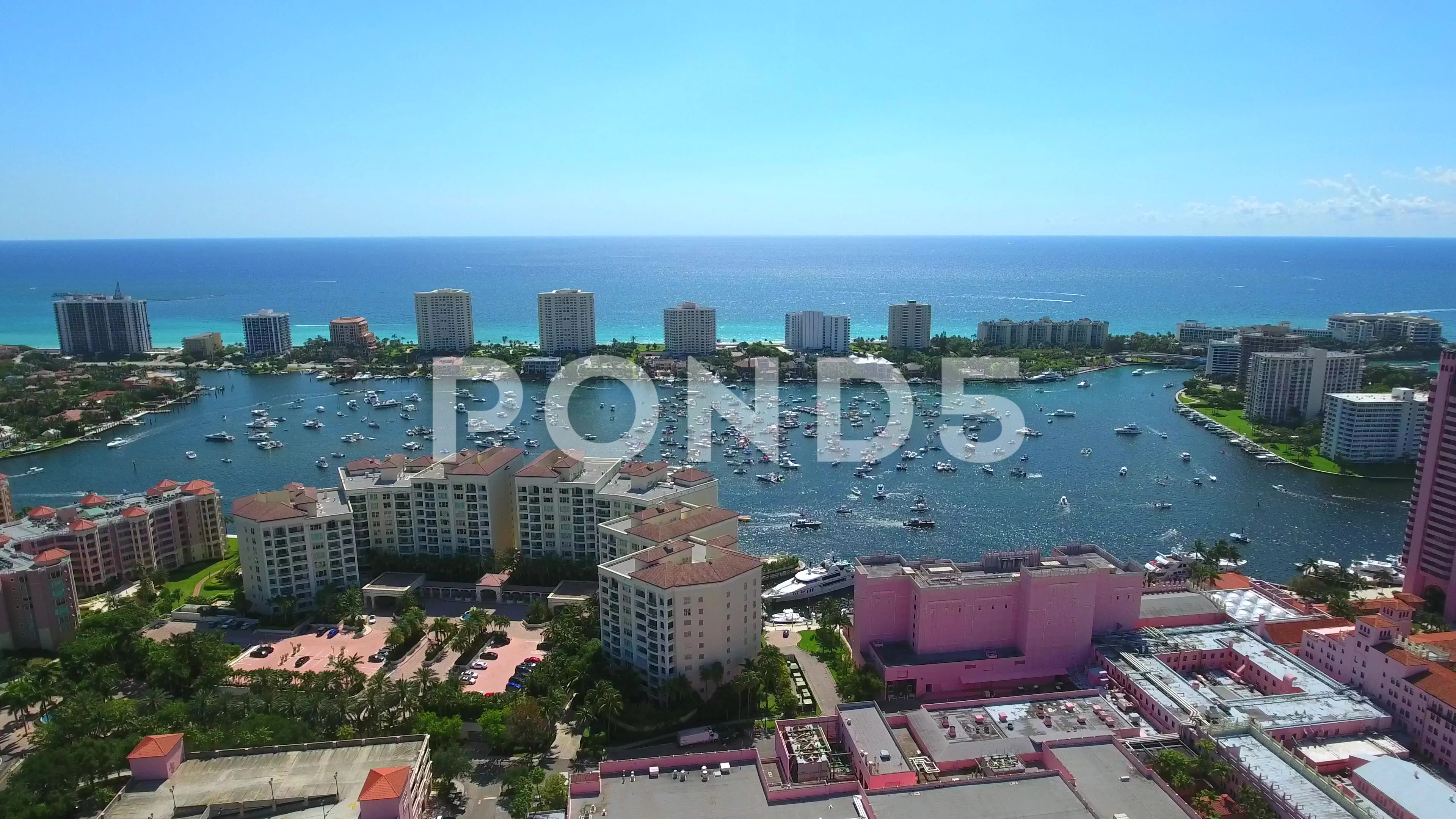 BOCA RATON, Florida - Aerial [4K Drone] 