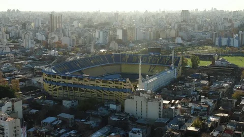 Boca Juniors Stadium aerial view Stock Footage 109526672