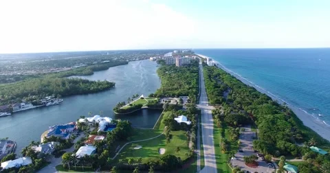Boca Raton Golf Course Stock Footage 57546477
