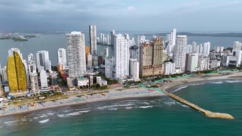 Bocagrande Cartagena Stock Footage 321146766