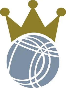 Bocce Ball Crown Stock Illustration