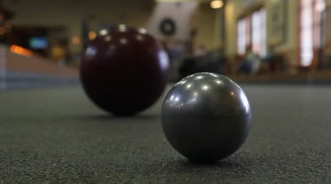 Bocce Ball Rolls Video stock 33834412
