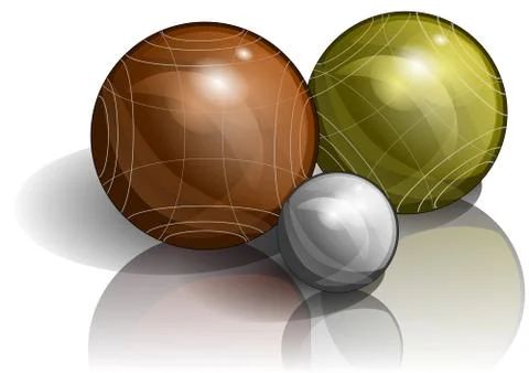 Bocce balls Stock Illustration