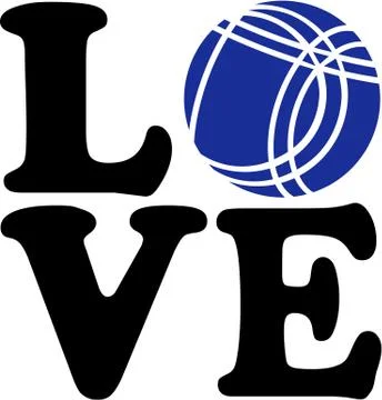 Bocce Boule Love Stock Illustration