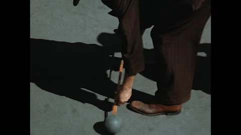 Bocce Jack Distance 1944 스톡 동영상 246328430