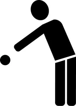 Bocce Pictogram Stock Illustration