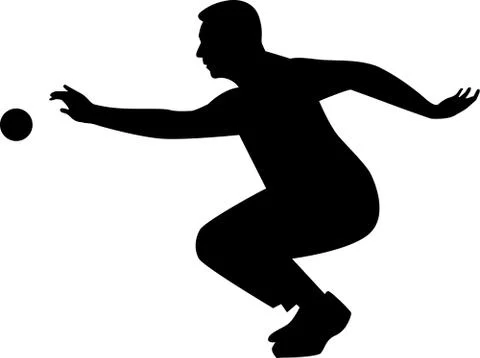 Bocce Player Boule Stock Illustration