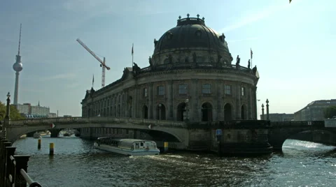 Bode museum on museum island Berlin Germany Stock Footage 45255748