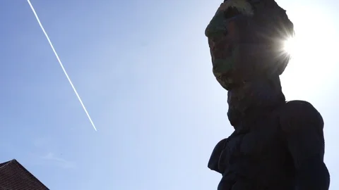 Bode museum statue Video stock 88283956