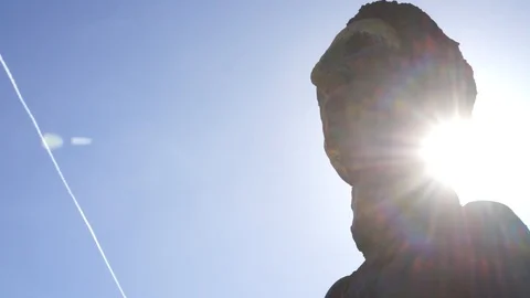 Bode museum statue Video stock 88284043