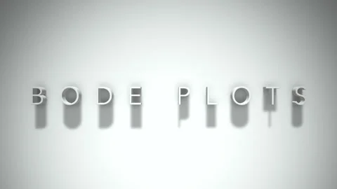 Bode plots 3D title animation with shadows on a white background Stock Footage 297796765