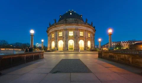 The Bodemuseum at dawn Stock Photos