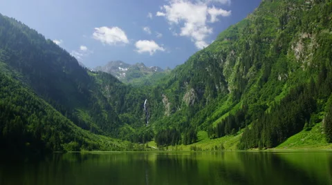 Bodensee lake in Austrian Alps Stock Footage 42501831