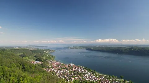 The Bodensee (Lake Constance) - Circle-Left-Clip Stock Footage 276713251