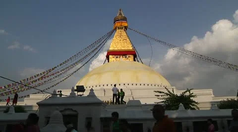 Bodhanath Kathmandu 7 Stock Footage