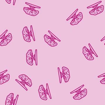 Bodhi tree buddhism line vector seamless pattern Stockillustratie