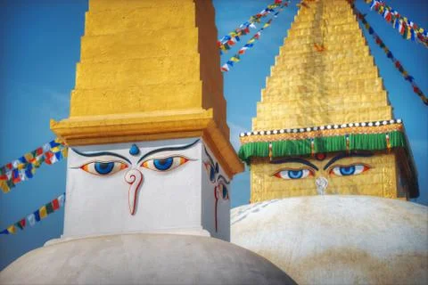 Bodhnath stupa Stock Photos