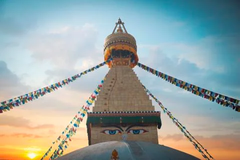Bodhnath stupa Stock Photos
