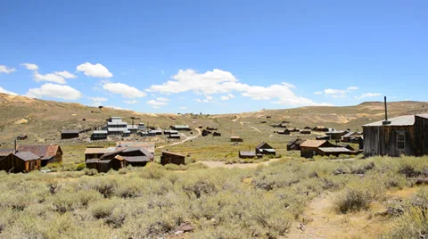 Bodie California - Abandon Mining Ghost Town - Daytime Stock Footage 28204302