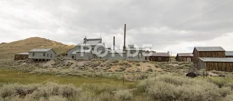 Bodie, California stamp mill Stock Photos
