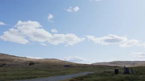 BODIE STATE HISTORIC PARK CLOUDS OVER THE HILL 動画素材 140213922