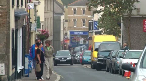 Bodmin High Street Stock Footage 8952460